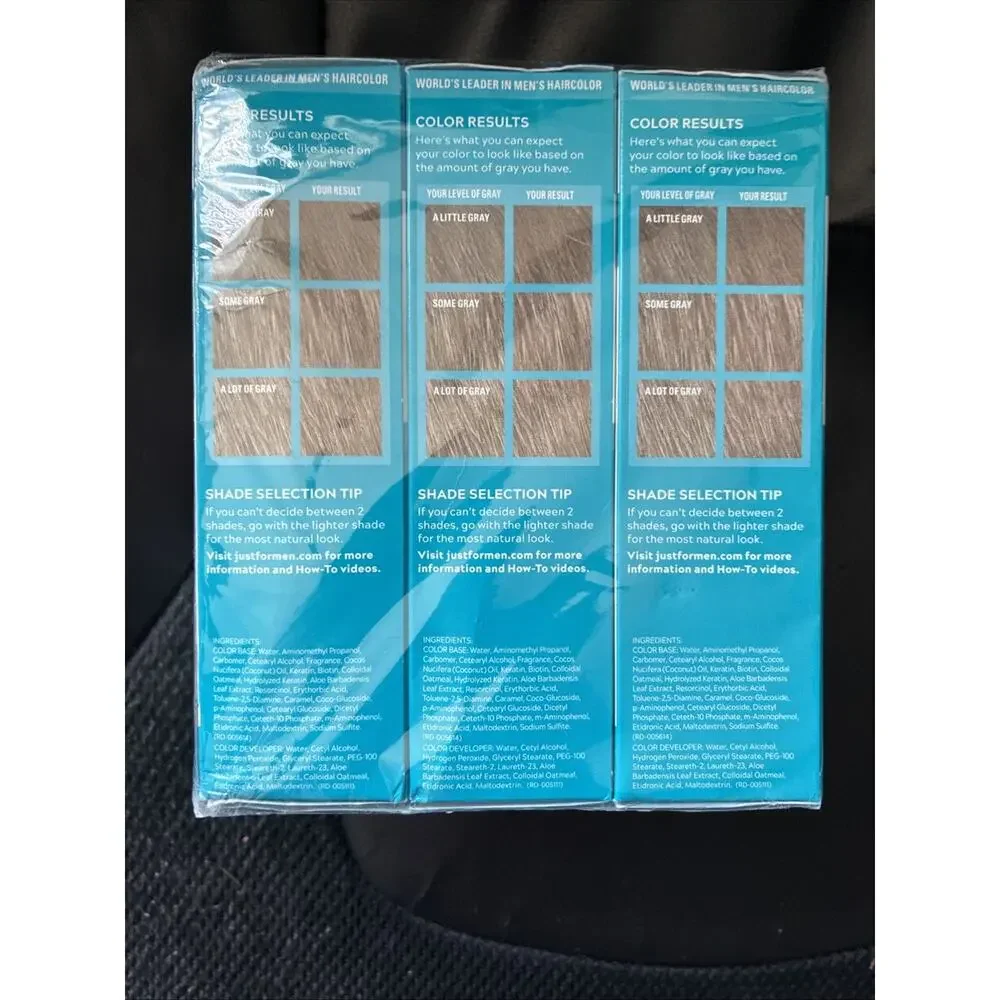 Just For Men Mustache & Beard, M-10/15 Beard Coloring for Gray Hair Blond, 3 Pk